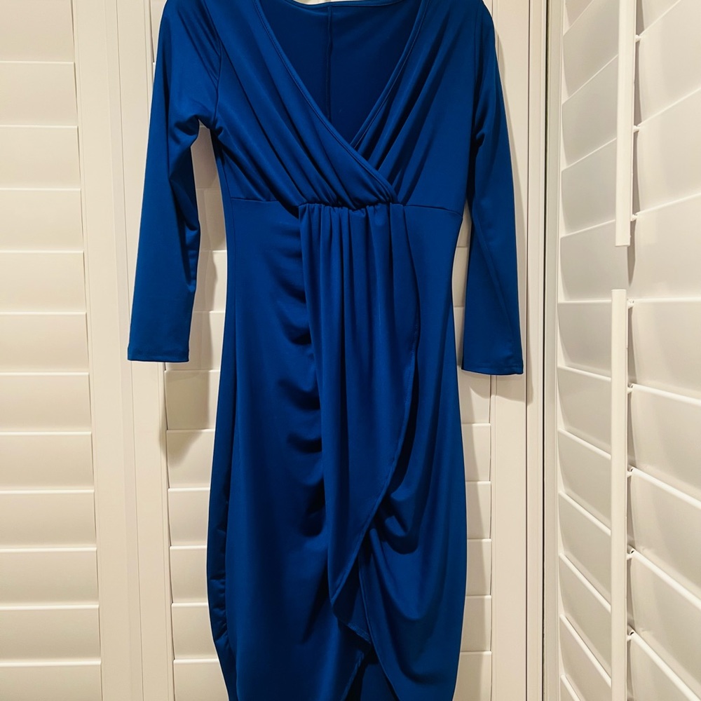 V Neck Rounched dress